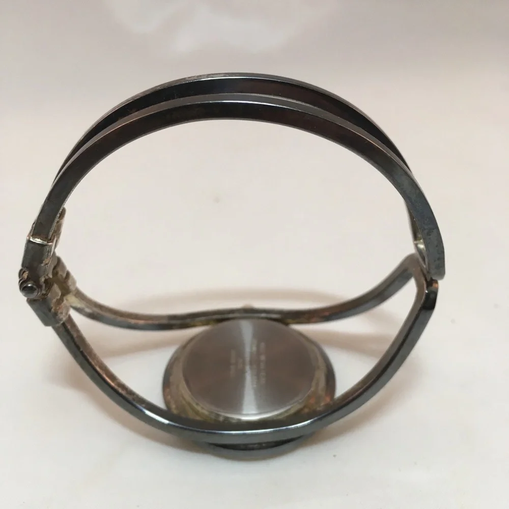Vintage Disney Mickey Mouse Silver Cuff Bracelet Watch